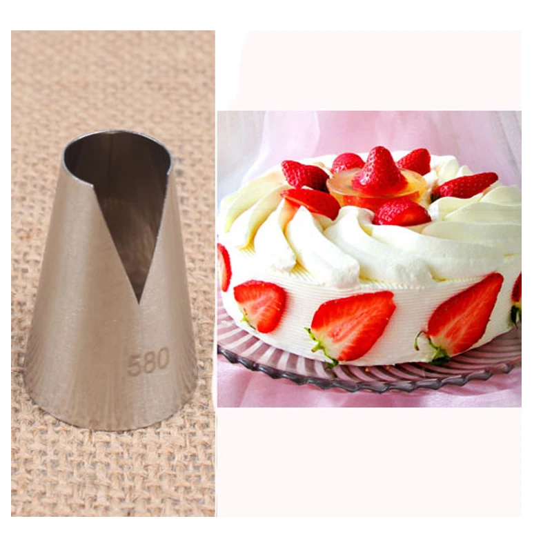 580 Icing Piping Nozzles Decorating Mouth Seamless Pastry Tube