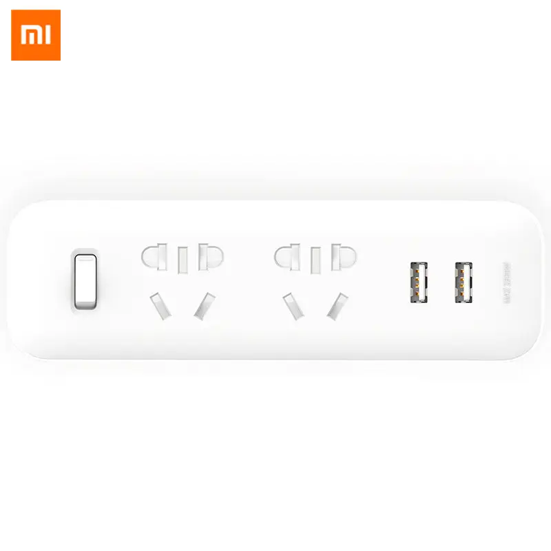 Переходник Xiaomi Mijia с 2 USB портами для быстрой зарядки|Вилки розеткой| |