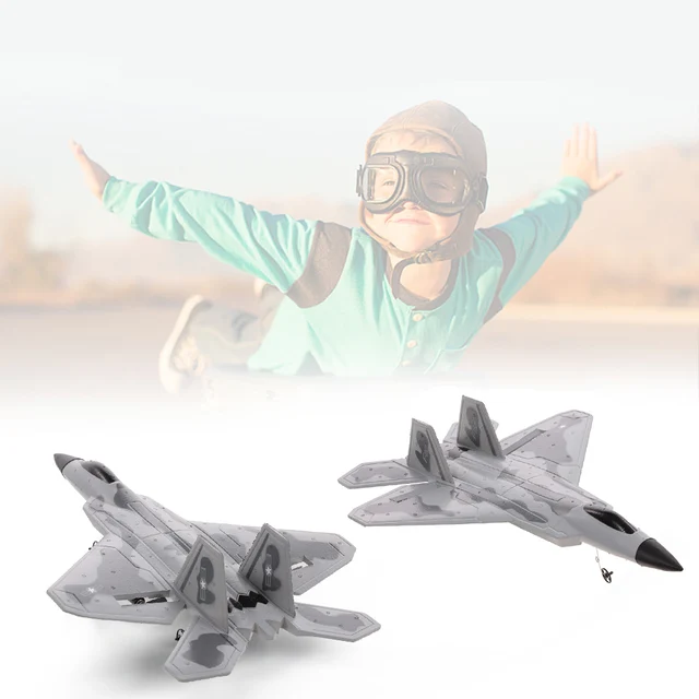 New FX822 F-22 RC Drone  Raptor Model Fighter Airplane 2CH EPP 2.4G Remote Control Airplane Fixed-wing RTF Toy 1