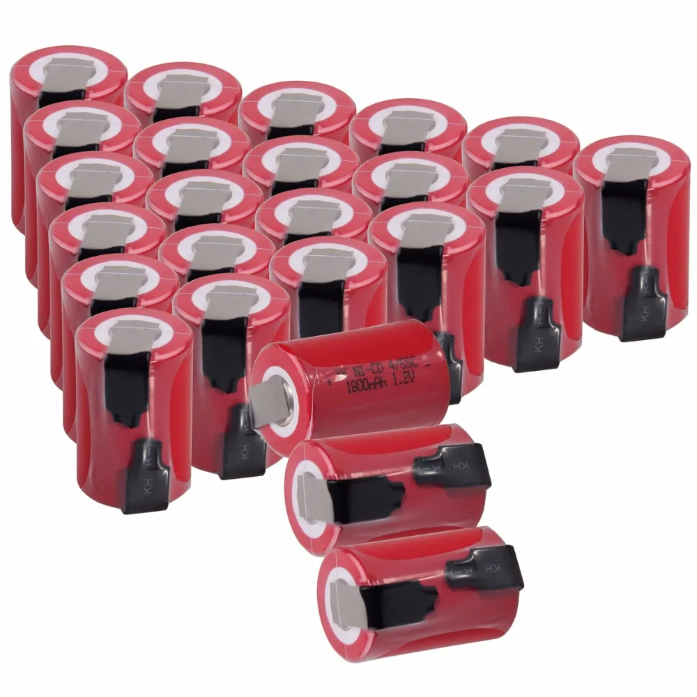 24 pcs 4/5SC 1800 мА/ч 1 2 v никель кадмиевая батарея аккумуляторные батареи для makita bosch B &amp
