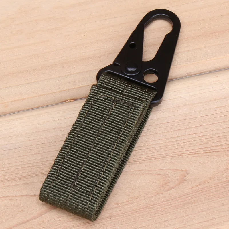 التكتيكية العسكرية الخصر حزام هوك مع مفتاح سلسلة حلقة في الهواء الطلق التخييم المشي لمسافات طويلة تسلق اكسسوارات