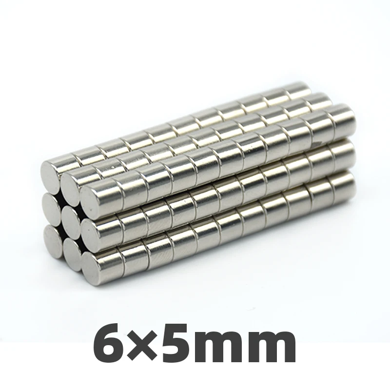 

100/200 pieces 6 x 5mm Strong round Disc neodymium magnet 6*5mm free shipping
