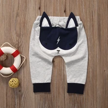 Милые штаны для маленьких мальчиков и девочек повседневные штаны с высокой талией и милыми животными штаны для малышей