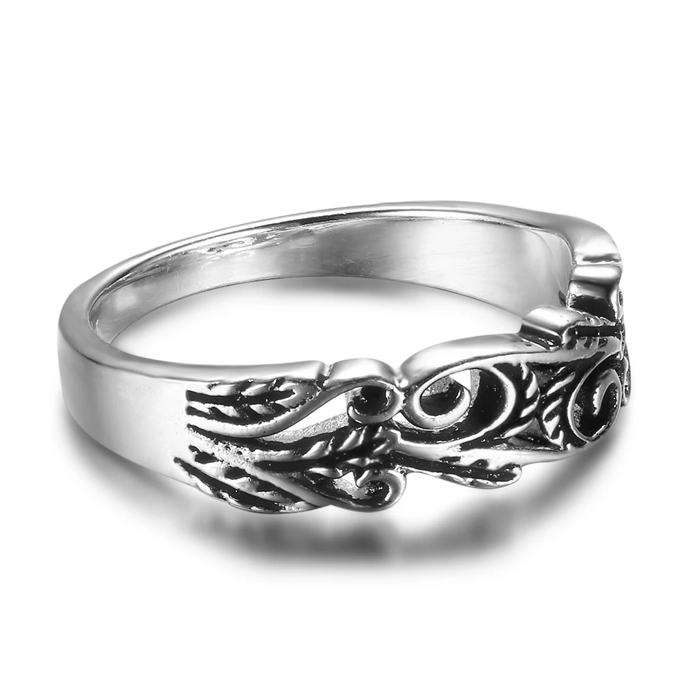 Punk Style Hollow Out Fashion Solid 925 Sterling Silver Rings For Women Party Jewelry (JewelOra RI102355)