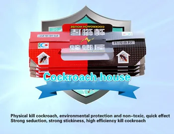 

10Pcs Cockroach House Cockroach Trap Repellent Killing Bait Strong Sticky Catcher Traps Insect Pest Repeller Eco- friendly Traps