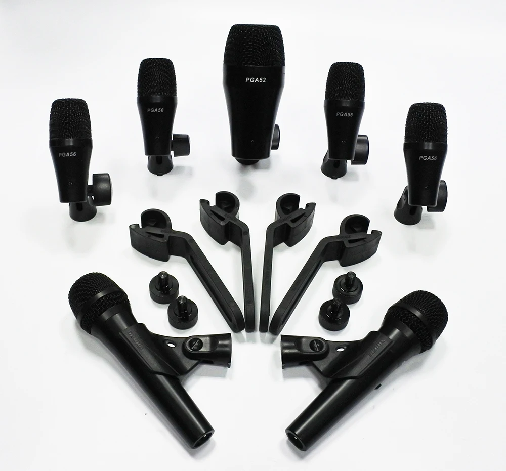 PGA52 PGA56 E902 E904 E906 style kick snare tom hihat crash ride 7 drum