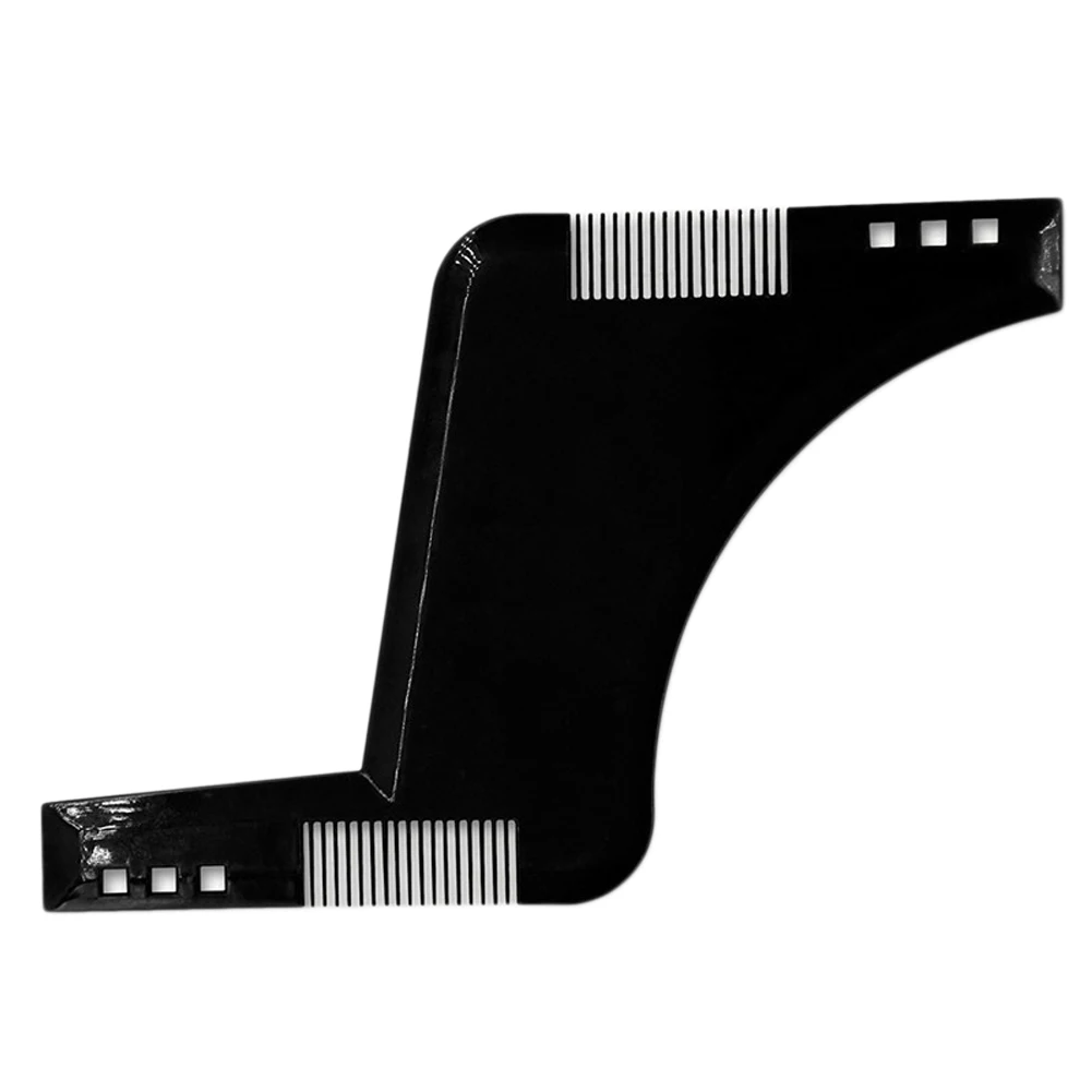 трафарет для бритья manecode b-shaper для бороды и усов с расческой. гребень для стрижки бороды. расческа с широкими зубьями. шаблон для стрижки бороды. расческа гребень.