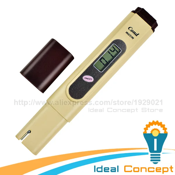 EC Tester Electrical Conductivity Meter 019.99ms/cm Aquarium Hydroponics Test Pentype Meterin