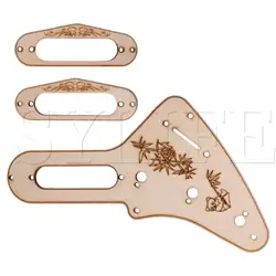 Дерево Цвет L22.5cm W11cm клен гитара Пикап Монтажное кольцо Scratchplate