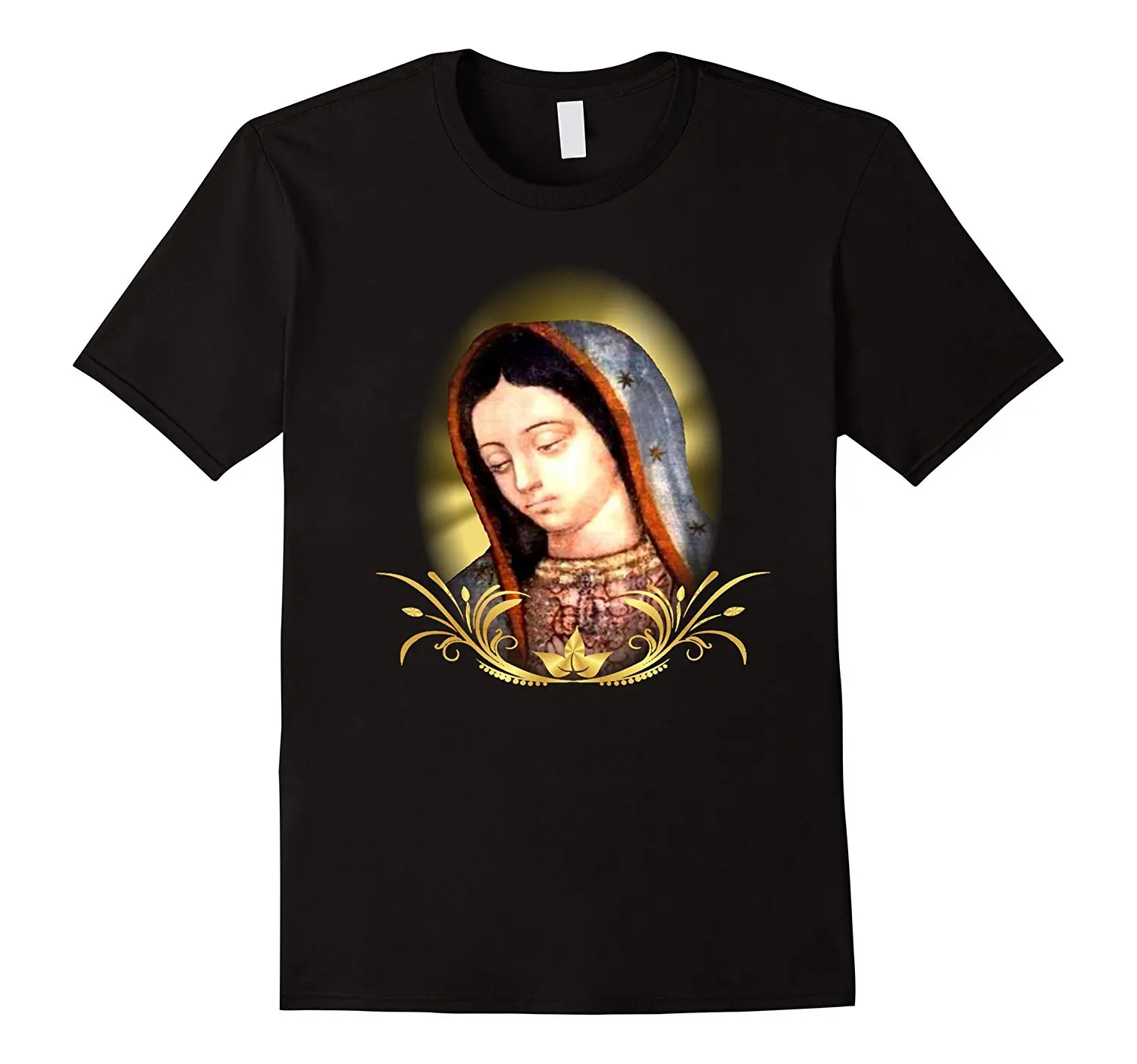 

Our Lady of Guadalupe Virgin Mary Mexico T-Shirt Men'S High Quality Custom Printed Tops Hipster Tees O Neck T Shirt Plus Size