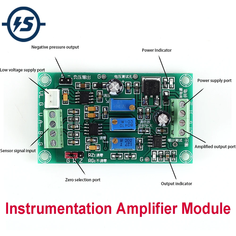 Ad620 Instrumentation Amplifier High Gain Differential Signal