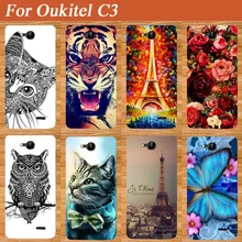 Для Oukitel C3 чехол Модный Diy УФ-рисунок цветной тигр филин Роза мягкий ТПУ чехол для Oukitel C3 чехол для телефона прозрачные сумки