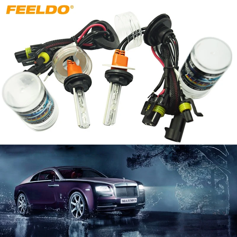 

FEELDO 4Pair Car 12V 35W 5259 Xenon HID Bulbs Replacement HID Headlights Singel Bulbs 6000K #FD-1970