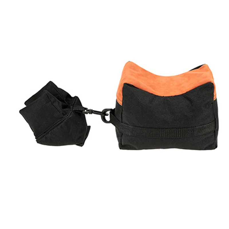 Военная снайперская стрелковая сумка передняя и задняя поддержка сумка с песком для наружной фотосъемки охотничья мишень подставка для охотничьего ружья Аксессуары - Цвет: Черный цвет