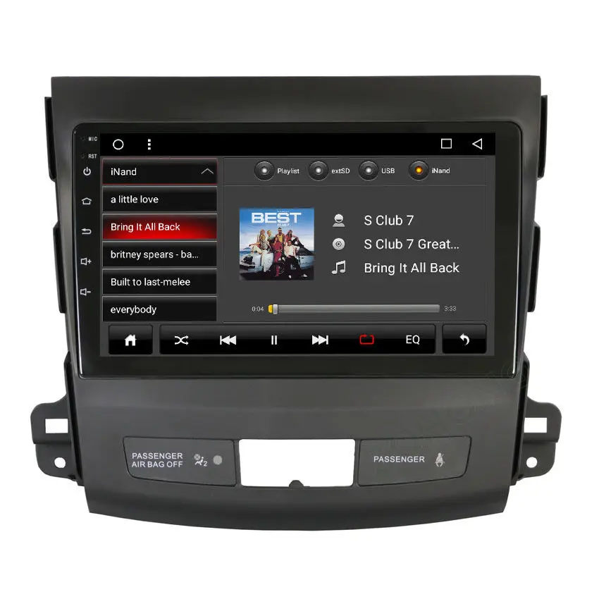 Clearance 2.5D 9inch Octa 8 Core Android 8.1 Car DVD Multimedia Player for Mitsubishi Outlander 2005-2012 Navigation GPS Radio BT WIFI Map 2