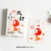 28 шт./упак. серия сладкого дня Lomo карты креативные поздравительные открытки Подарочная Карта школьные офисные принадлежности