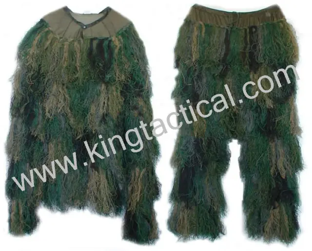 Best price at $103 Cheap 2015 3D New Tactical Camouflage Suit Camo Ghillie Suit Hunting Shooting CS Sniper Ghillie Suit Free Shipping
