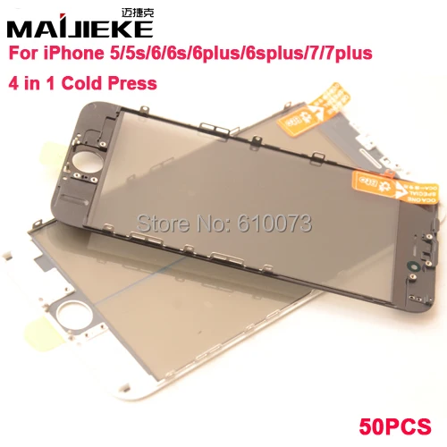 imágenes para Nueva Prensa Fría 4 en 1 Pantalla de Cristal Frontal con Marco y OCA y Polarizador Para iPhone 7 7 plus 6 6 s plus 5S 5 Touch Panel Reemplazo de DHL imágenes para Nueva Prensa Fría 4 en 1 Pantalla de Cristal Frontal con Marco y OCA y Polarizador Para iPhone 7 7 plus 6 6 s plus 5S 5 Touch Panel Reemplazo de DHL