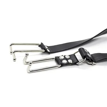 Stainless Steel Hook Claw Mouth Spreader,Leather Open Mouth Gag,Oral Sex Accessories,BDSM Toys 5