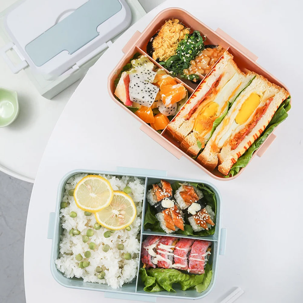 3 сетки портативный изолированный микроволновый Ланч-бокс для хранения еды Bento box контейнер для еды офисный для пикника школьная посуда Ланч-бокс