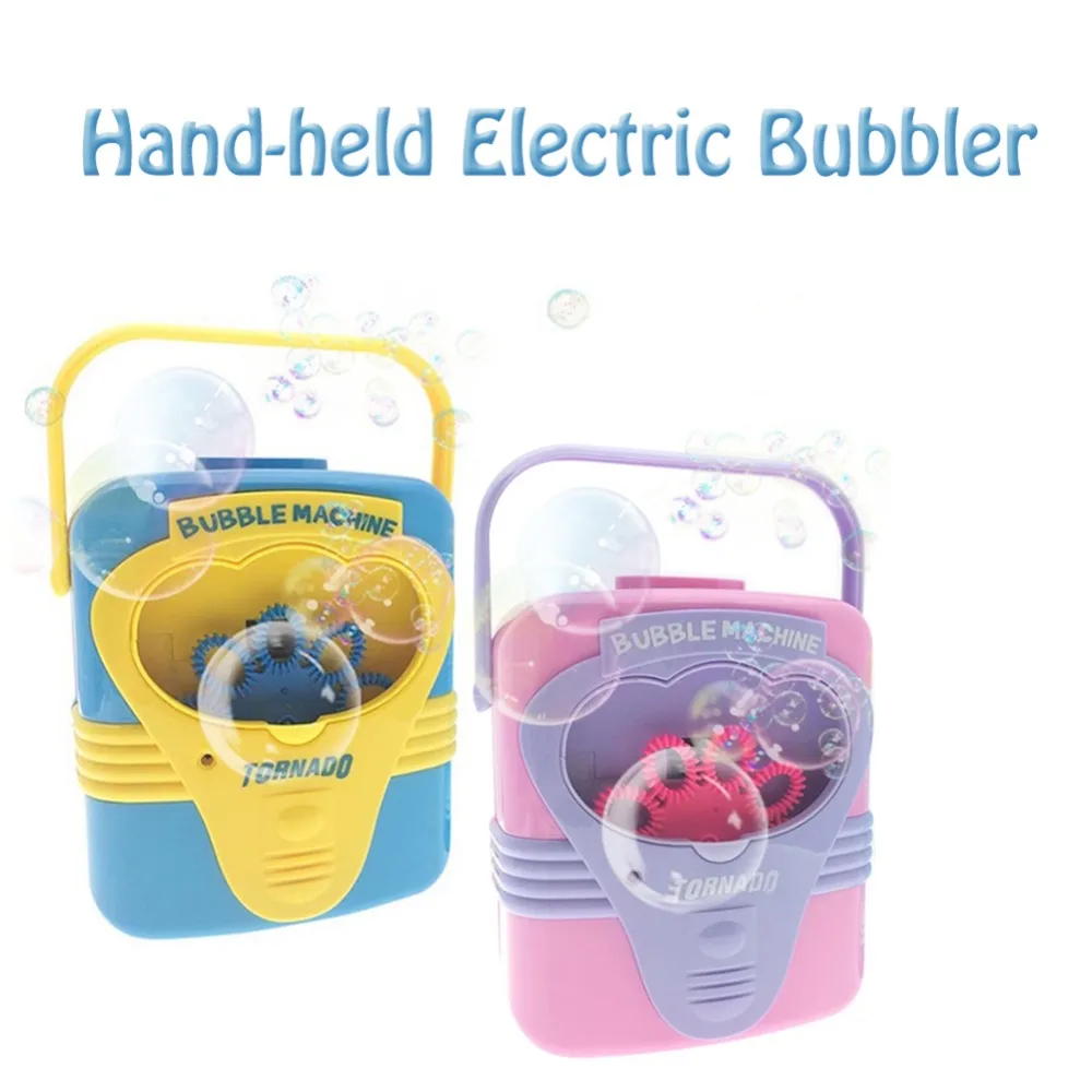 Automatic Electric Handy Bubble Machine Toy Soap Blow Bubbles Blower ...