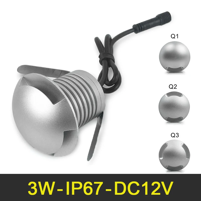 

Waterproof LED Buried Light DC 12V 24V Mini LED Floor Lamp 3W High Bright Deck Light LED Underground Lamps Outdoor Path
