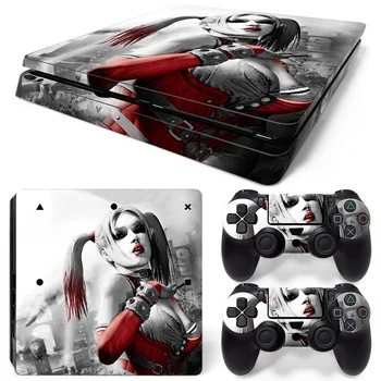 

free drop shipping Low price good quality game decals for PS4 slim console and 2 controller skin sticker #TN-P4Slim-0976