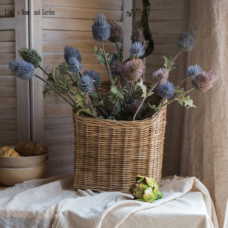 decorative nature finish handmade rattan Baskets (6)