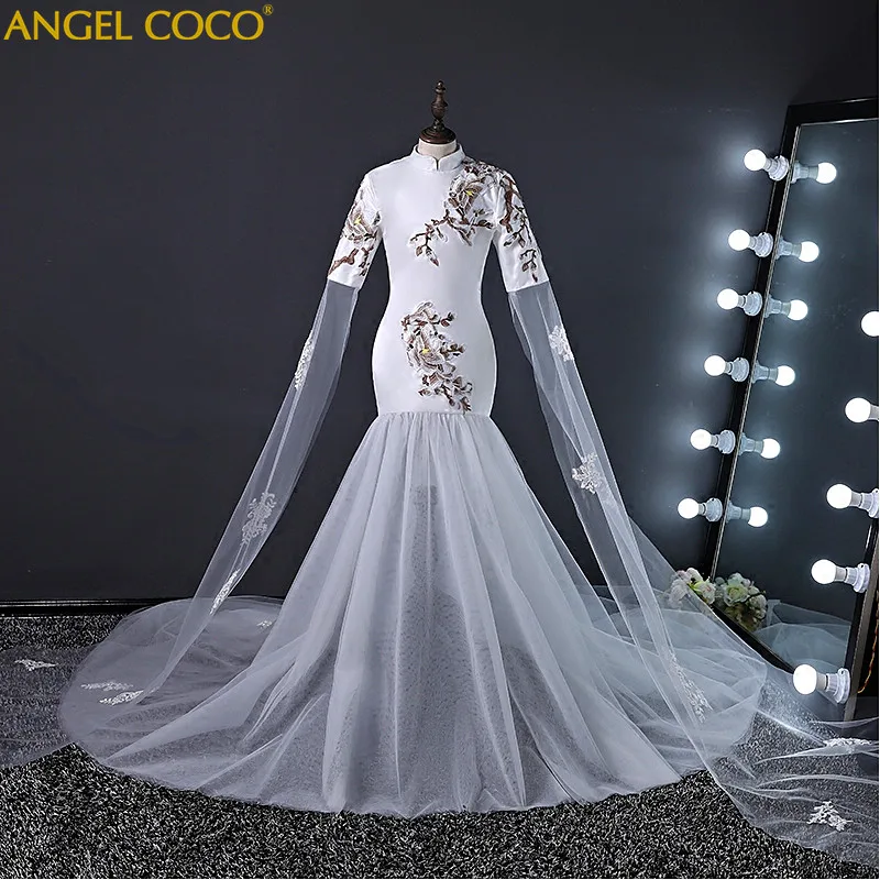 

Carnival Costume For Kids Dresses For Girls Prom Dresses 2019 Children's Wedding Dress Mermaid Chinese Cheongsam Robe De Soiree