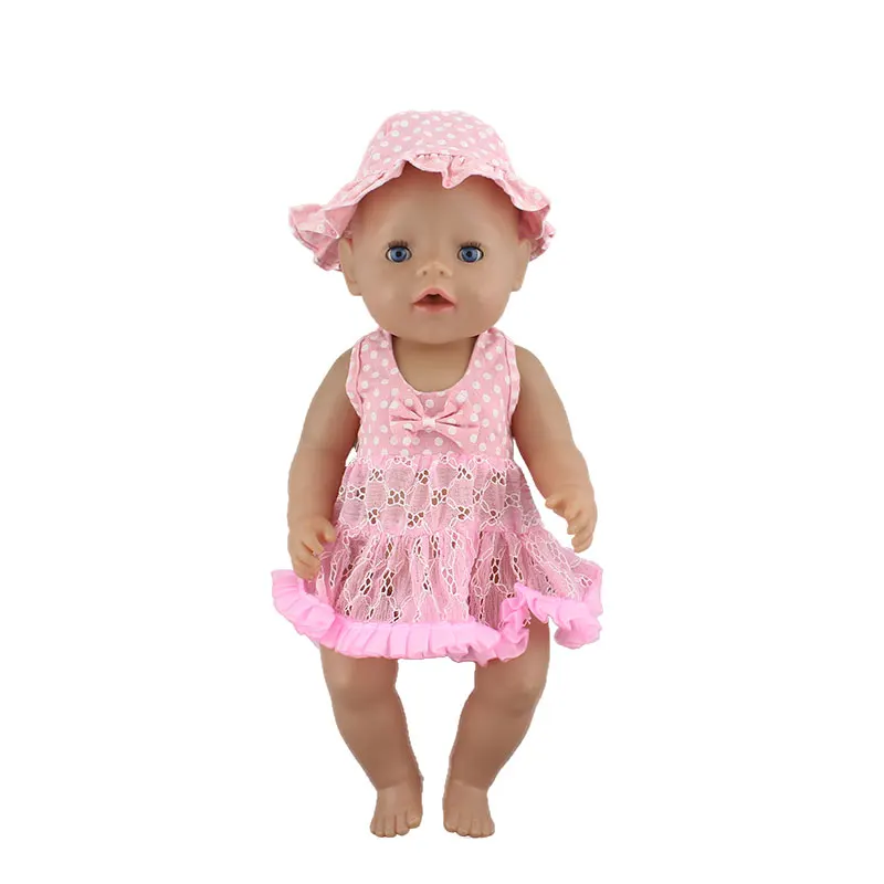 Llovely платье с цветочным рисунком подходит для 43 см Baby Doll 17 дюймов Baby Doll Одежда и аксессуары - Цвет: 11