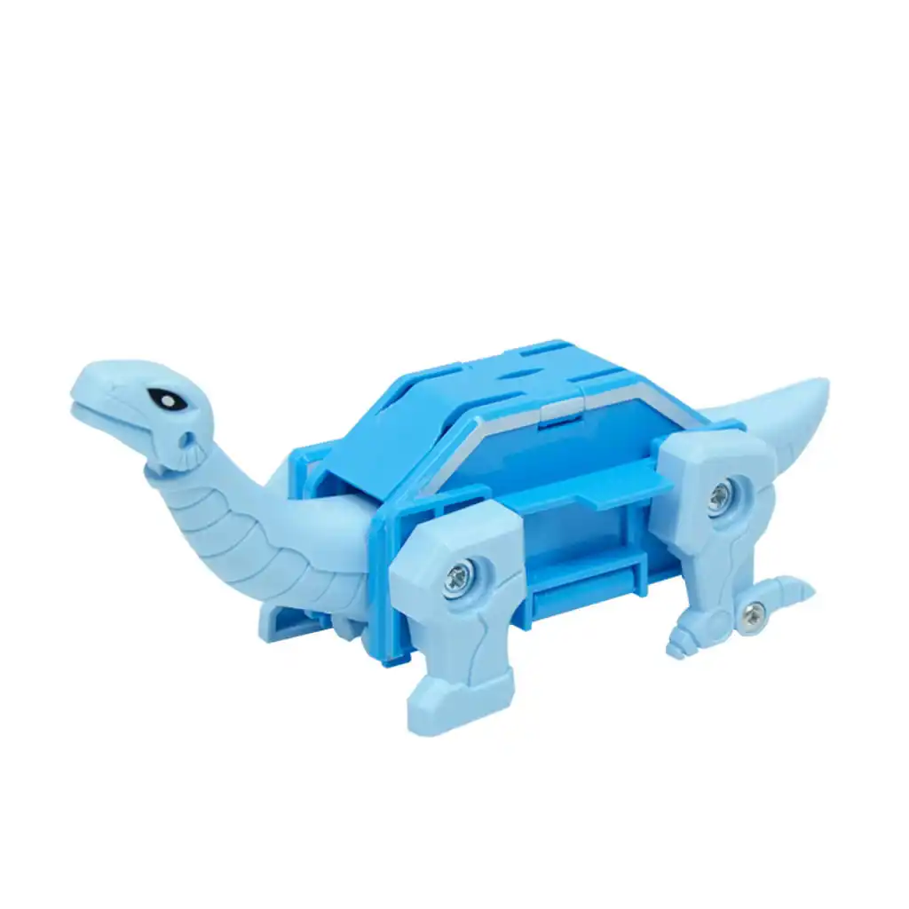 7 Pieces Dinosaur Alphabet Blocks Transform Robots Toy Playset Combinate to Big Robot Early Letter Educational for Kid Boys Gift