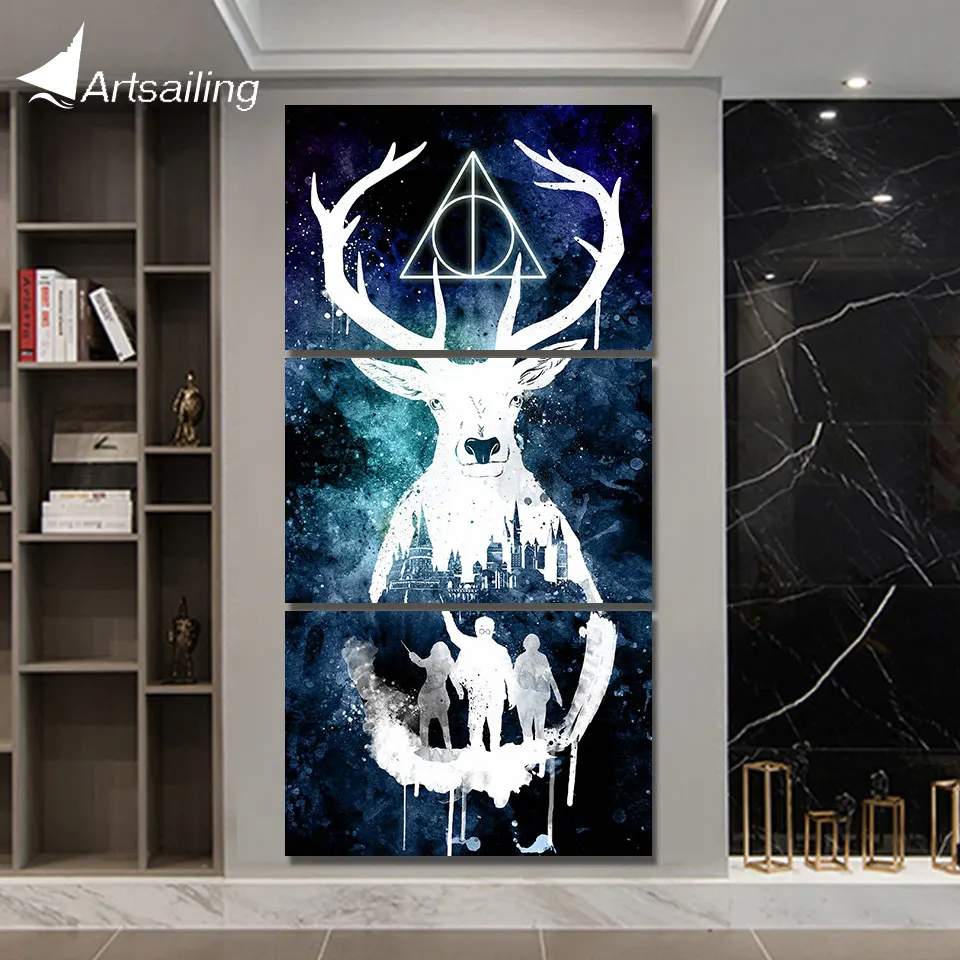 Buy ArtSailing 3 piece canvas art Painting movie harry