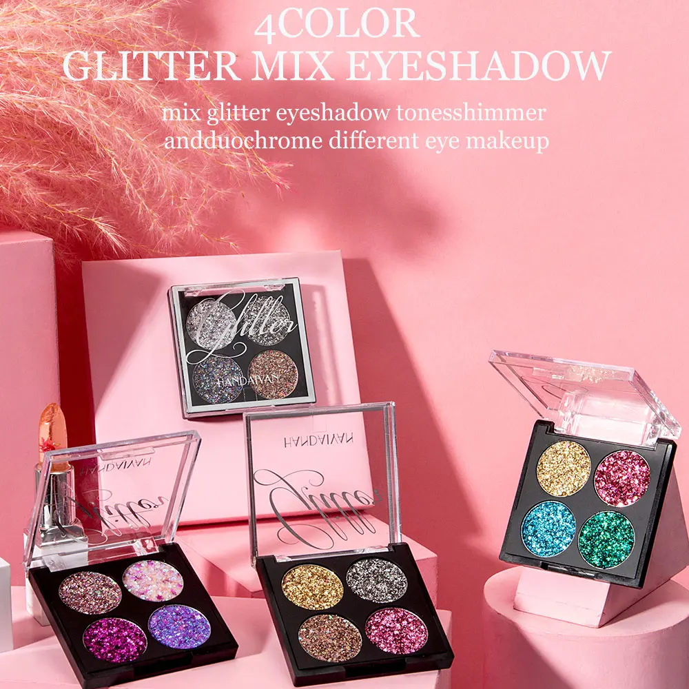 

Makeup Glazed Eyeshadow Palette Makeup Glitter Pigment Shimmer Diamond Beauty Eye shadow Palette Waterproof Power Cosmetic