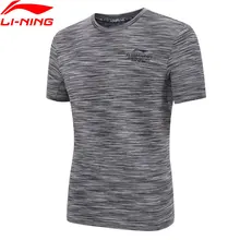 Li-Ning Мужская баскетбольная футболка 89% полиэстер 11% спандекс подкладка дышащие спортивные футболки топы футболки ATSN075 MTS2884