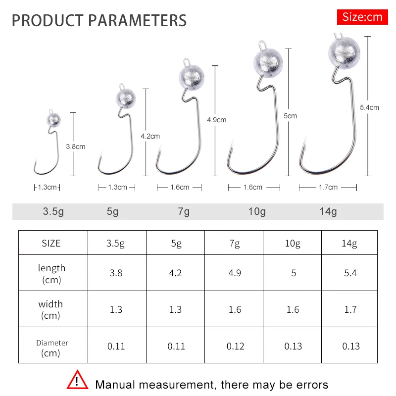 Мередит, 10 шт./лот, открытая свинцовая головка, 3,5 г, 5 г, 7 г, 10 г, 14 г, свинцовая головка, крючок, джиг, наживки рыболовные крючки, Аксессуары для рыбалки