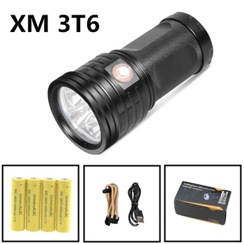 

Super Bright LED Flashlight USB Rechargeable Direct Charging Tactical Flashlight Hunting Searchlight 3 Modes Power Bank