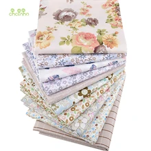 Chainho, Абрикосовый Цвет Цветочная серия, саржевая хлопковая ткань с принтом, для поделок шитья ребенка и ребенка простыня, подушка, материал, 100x160