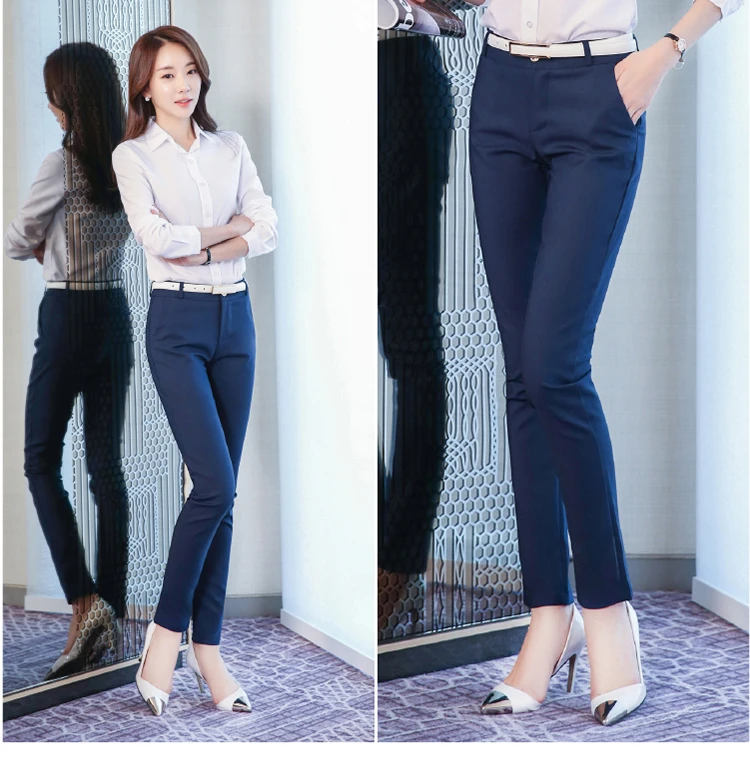 Women Pencil Pants 2019 Autumn High Waist Ladies Office Trousers Casual Female Slim Bodycon Pants Elastic Pantalones Mujer fashion clothing