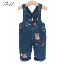 Зимние джинсовые комбинезоны для маленьких мальчиков от 6 месяцев до 4 лет хлопковые утепленные вельветовые джинсовые штаны для малышей, зимняя одежда для малышей