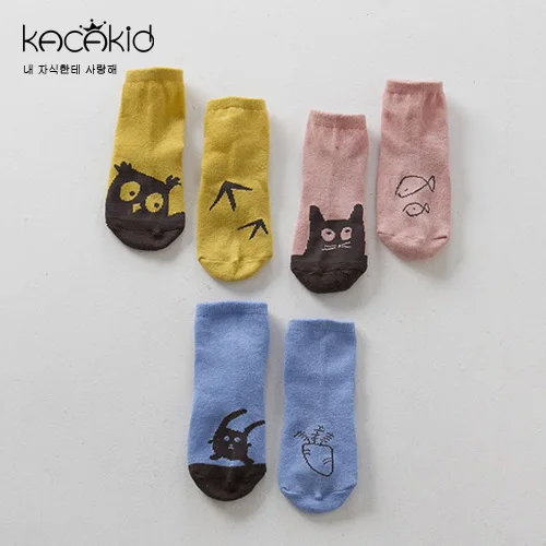 

KACAKID Baby socks cute Animal Pattern children baby Socks Cartoon Cotton kids baby Socks Anti-slip Lovely summer Colors ka1035