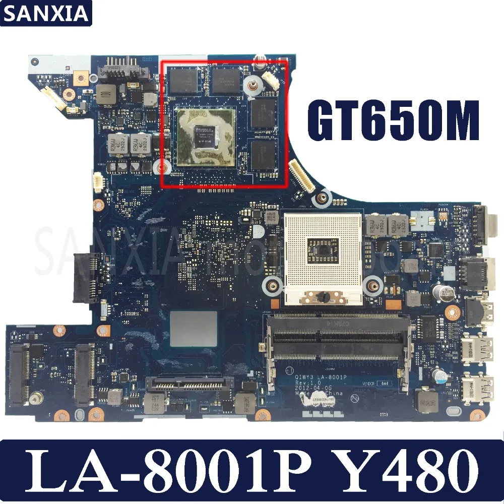 Материнская плата KEFU QIWY3 для ноутбука Lenovo Y480 протестированная оригинальная