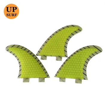 

Surfing Fins FCS G5 Fin Yellow Barbatanas de Surf Fin G5 Honeycomb Carbon Fiber Fins