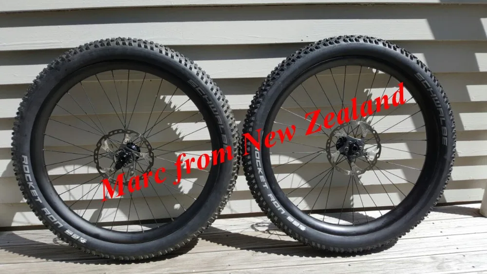 Clearance 27.5er 50mm MTB AM carbon rims hookless 30mm depth UD matte 32 holes FOR 650B beadless ENDURO all mountain descent bike wheels 7