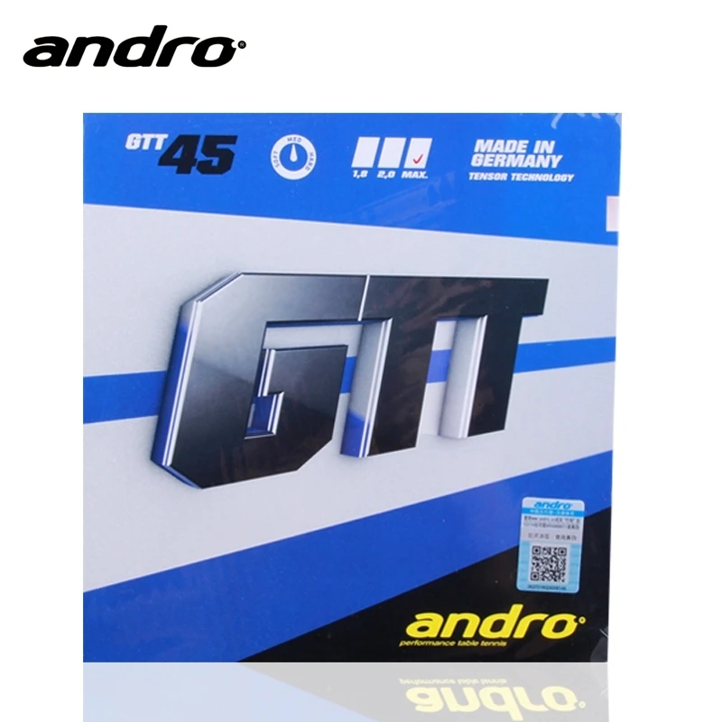 

Andro GTT45 Table tennis rubber Fast attack+ Loop pimples in Andro ping pong sponge