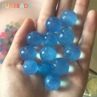 50 г/лот Funbeads 3-3,5 мм жемчужно-блестящие Кристальные грунтовые водные бусинки грязевые растущие водяные шары Свадебный домашний декор FGX - Цвет: Синий