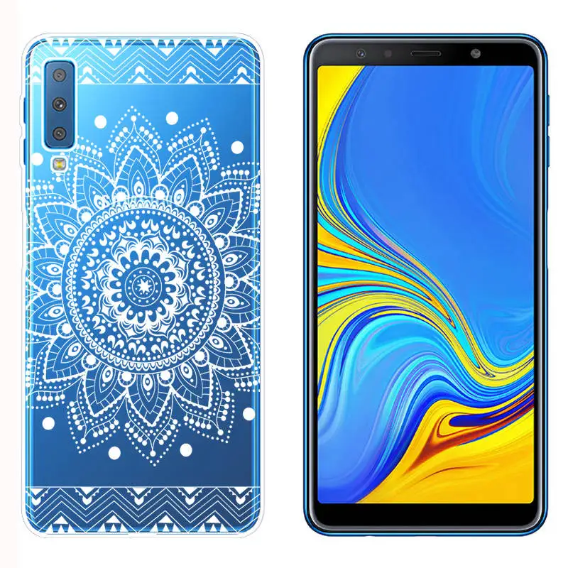 Arvin Silicone Fundas for Samsung Galaxy A7 2018 A5 A8 Plus 2018 Soft TPU Phone Cases FOR Samsung A750F Painted Case for A320 (15)