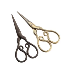 Snake Popular Tailor Sewing Scissors Sewing Embroidery Cloth Fabric Leather Sewing Vintage Scissors For Cloth Tool burdastyle sewing vintage modern