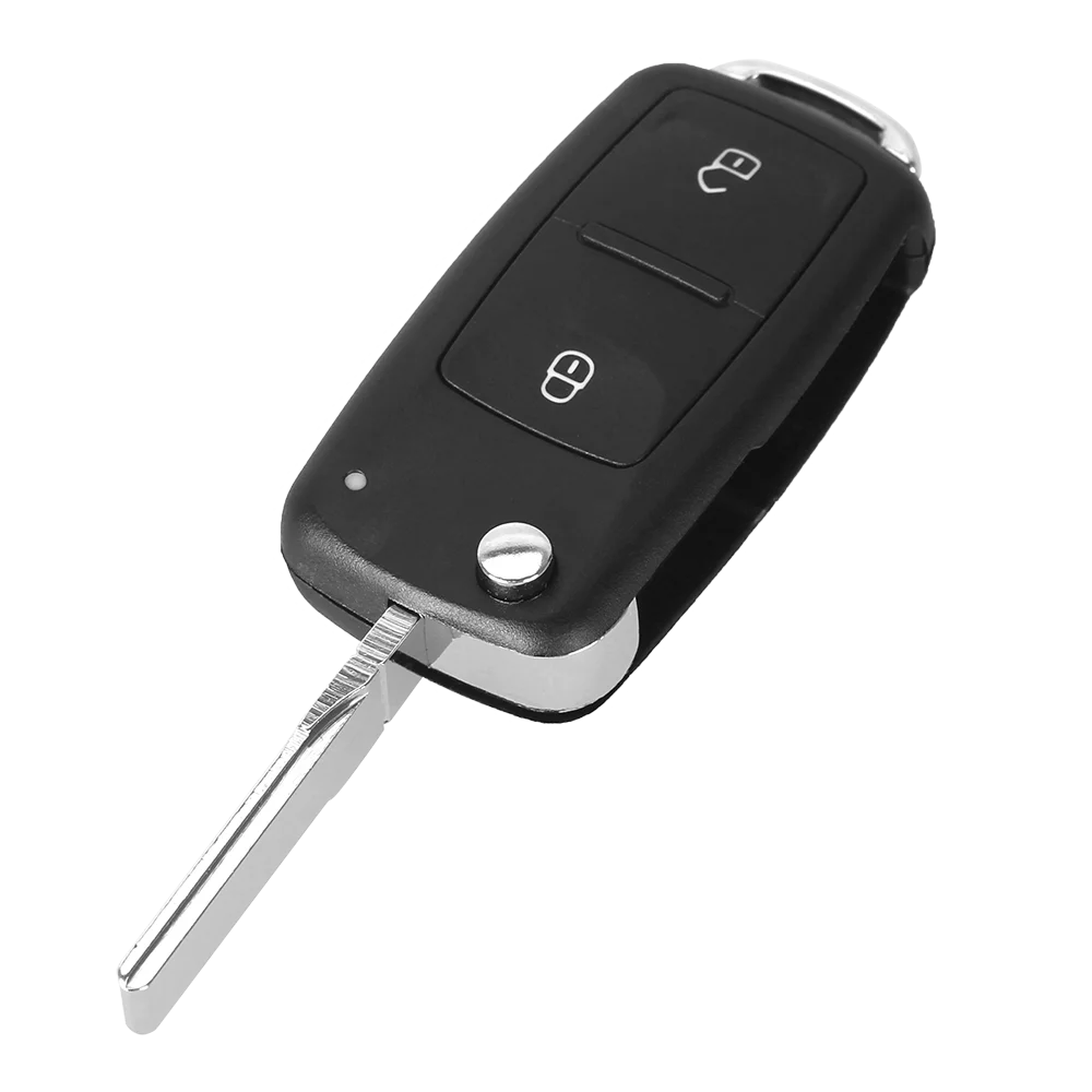 KEYYOU 2 кнопки Автомобильный ключ переключатель флип оболочка для VW Polo Passat B5 Tiguan Golf