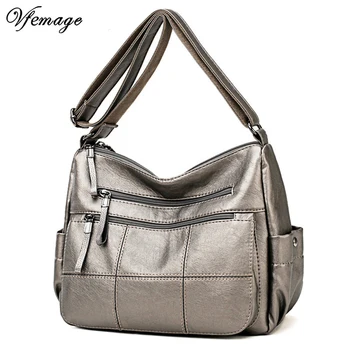 

Vfemage High Quality Handbags Women Bags Designer Female Shoulder Crossbody Bags Casual Women Leather Totes Larger Bags Sac