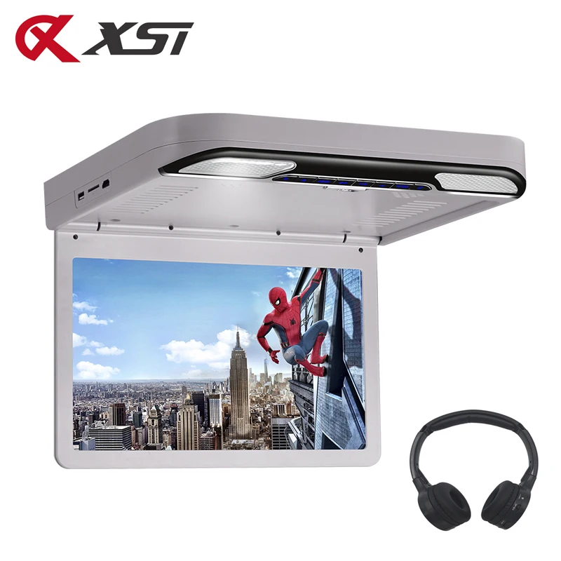 XST 13.3 Inch Car Ceiling Monitor 1920x1080 Flip Down Screen Roof Mount